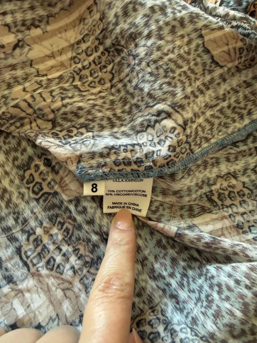 Ulla Johnson Leopard Ruffle Blouse - Picture 4 of 6